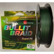 Шнур плетёный ALLVEGA Bullit Braid 270м тёмно-зелёный 0,16мм (10,2кг)