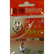Крючки Saikyo KH-10006 Sode Ring BN № 2 (10шт)