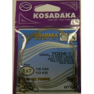 Поводок Kosadaka Classic 7004-10 1x7 15cm 10kg (5шт.) 
