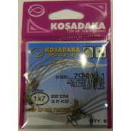 Поводок Kosadaka Classic 7004-L1 1x7 22cm 3.5kg (5шт.) 