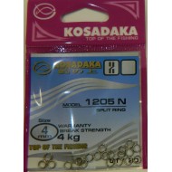 Кольца заводные Nickel 4mm 4kg (20шт.) Kosadaka 1205N-04