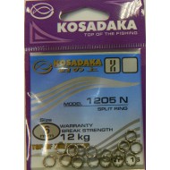 Кольца заводные Nickel 6mm 12kg (16шт.) Kosadaka 1205N-06