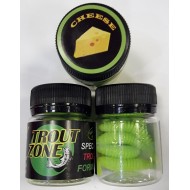 Trout Zone Ribber Pupa 45 мм Chartreuse Green Cheese / Шартрез Зелёный Сыр