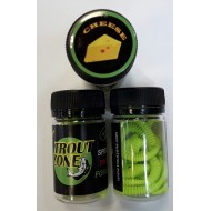 Мягкая приманка Trout Zone Boll 2,9" Green Chartreuse